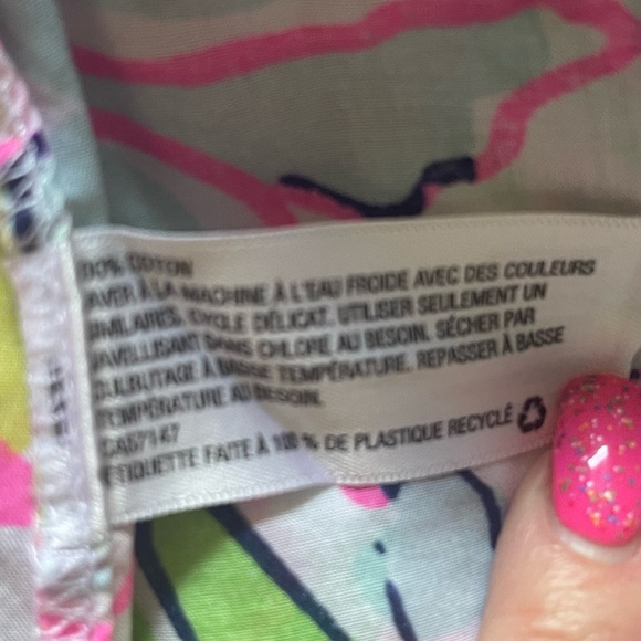 LILLY PULITZER Button Down 100%Cotton Shirt size medium for Target - Picture 4 of 8